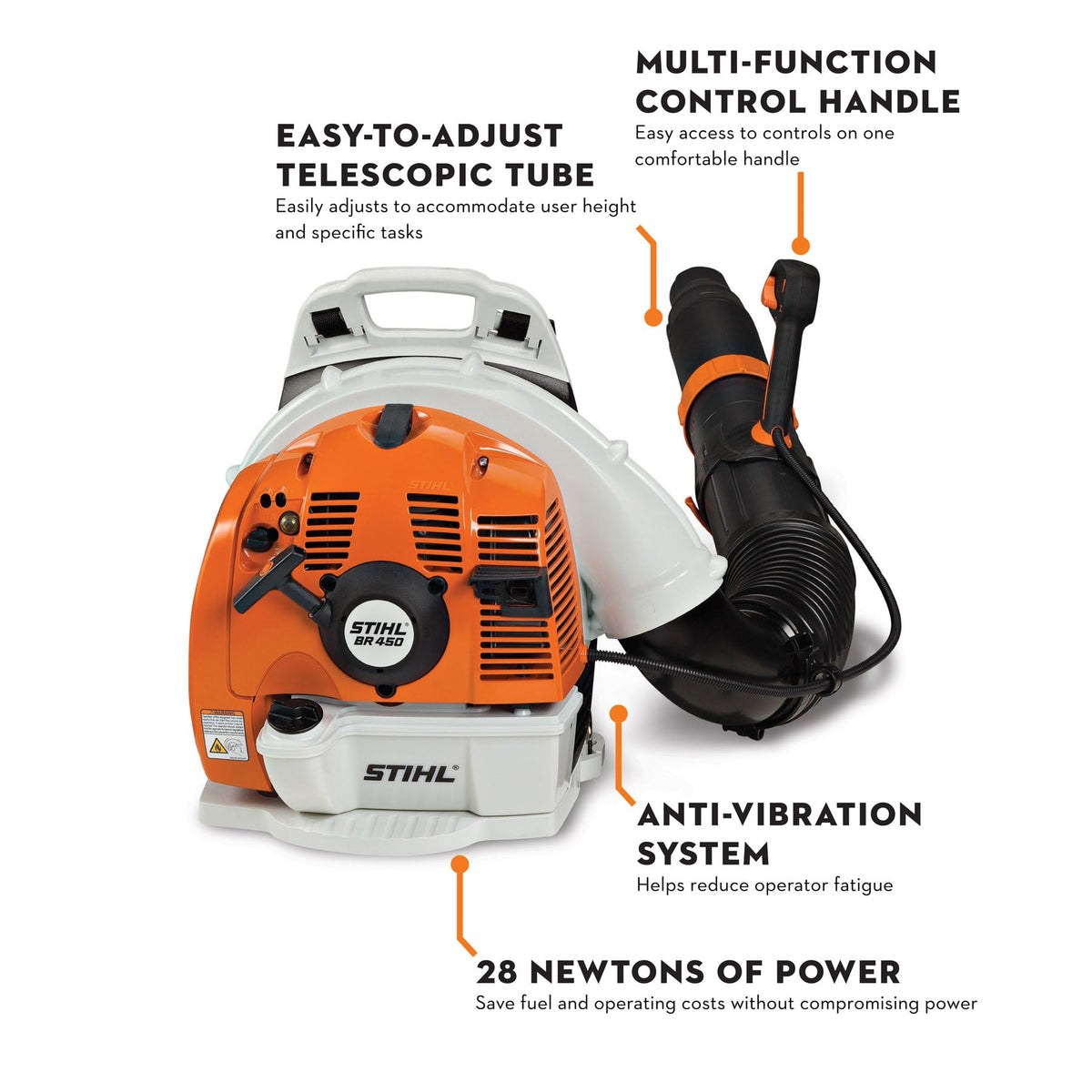 STIHL - BR 450 Leaf Blower - Backpack Blower - 4244-011-1634-US photo 2