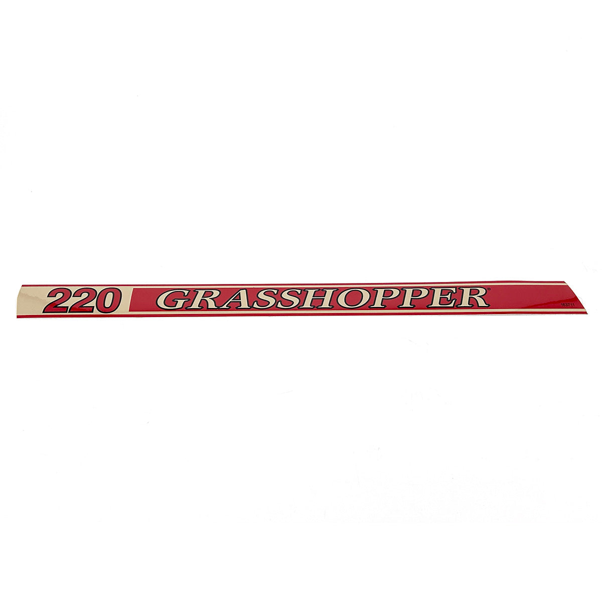 Grasshopper part 163711 — DECAL - 220 TRIM LT