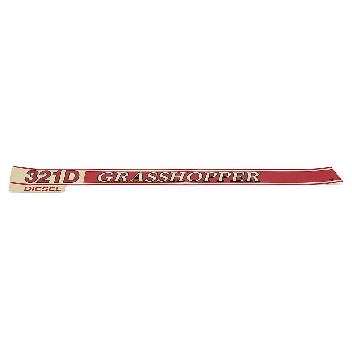 Grasshopper part 163727 — DECAL - 321D TRIM LT