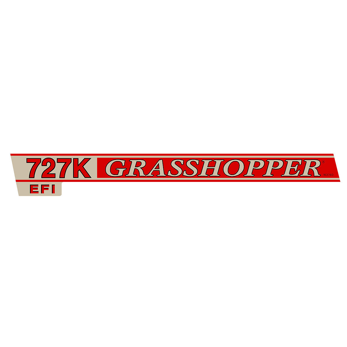 Grasshopper part 163783 — DECAL 727K EFI TRIM LT 14