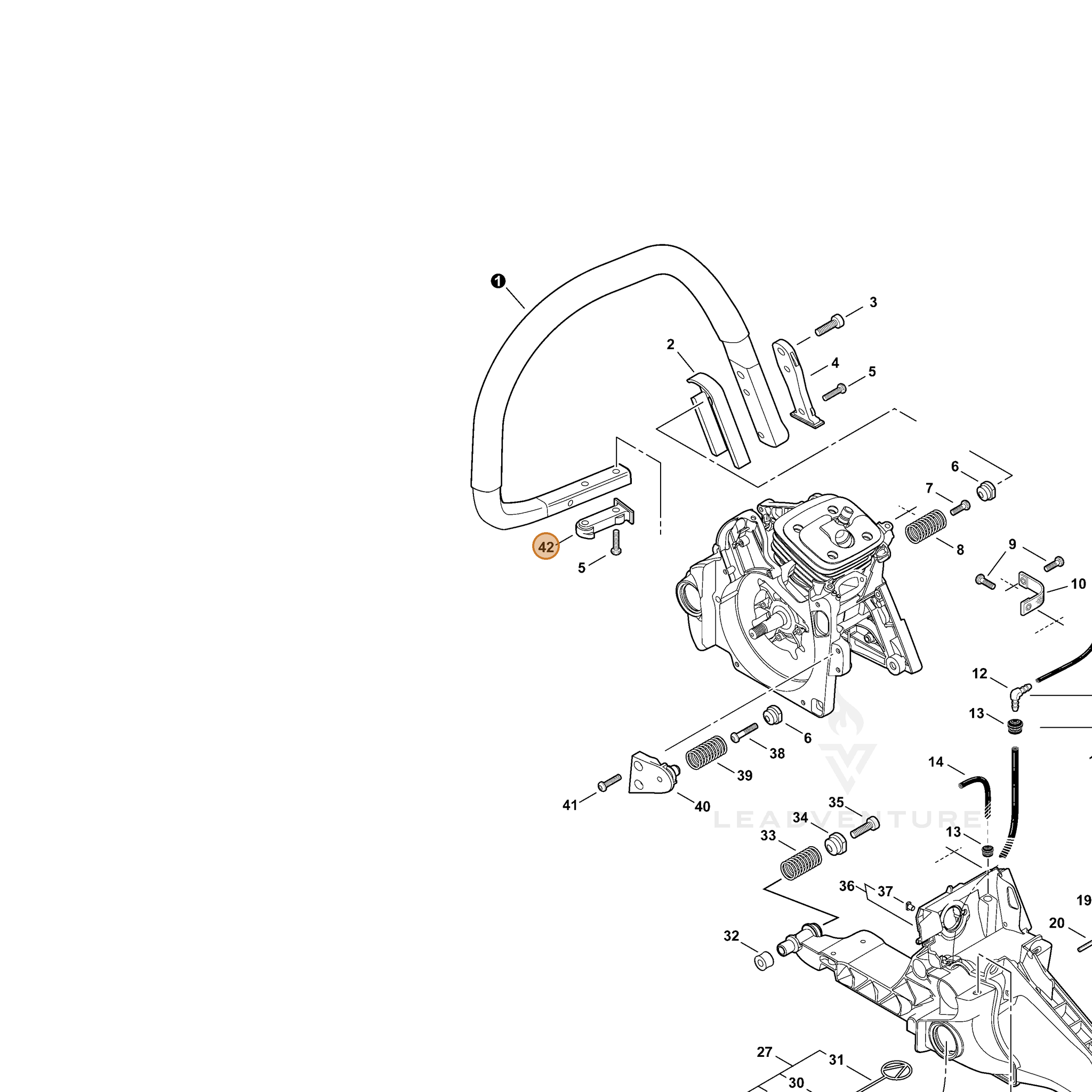 Genuine ECHO - Bracket, Handle | Oakboro Tractor