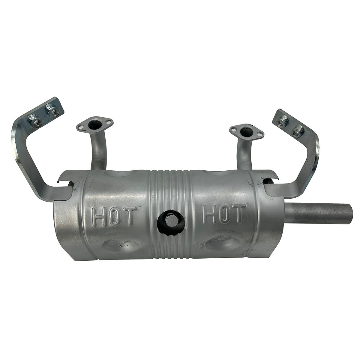Grasshopper part 101214 — MUFFLER VERT 25HP/HEAT SHIELD