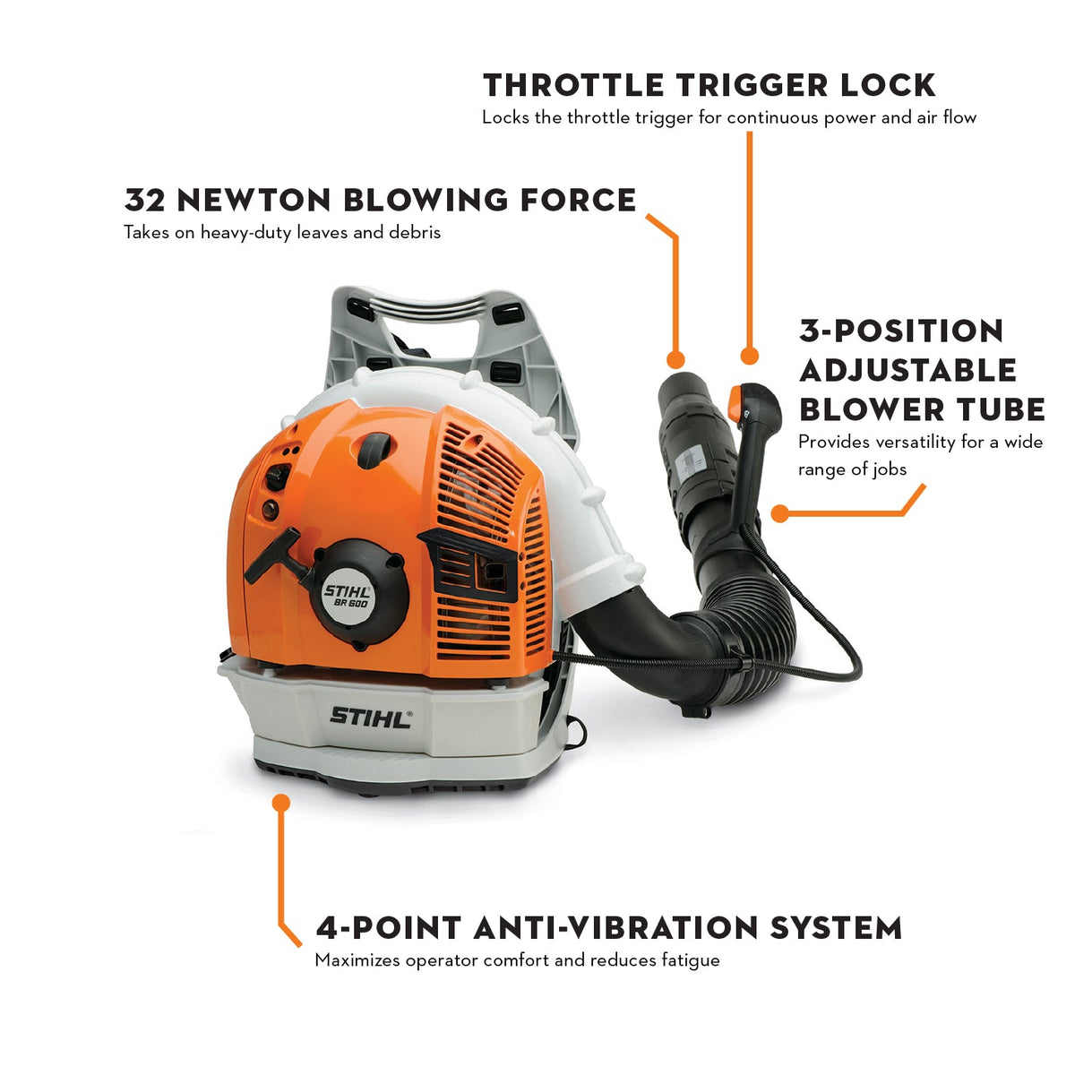 STIHL - BR 600-Z Leaf Blower - Blower, Backpack - 4282-011-1632-US photo 2