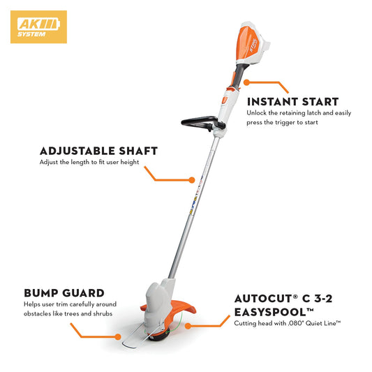 STIHL - 4522-011-5761-US - FSA 57 Cordless trimmer, AutoCut C3-2 (Unit Only) photo 2