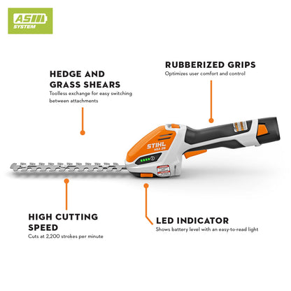 STIHL - HSA 26 Hedge Trimmer - Set Cordless Shrub Shears - HA03-011-3507-US photo 2