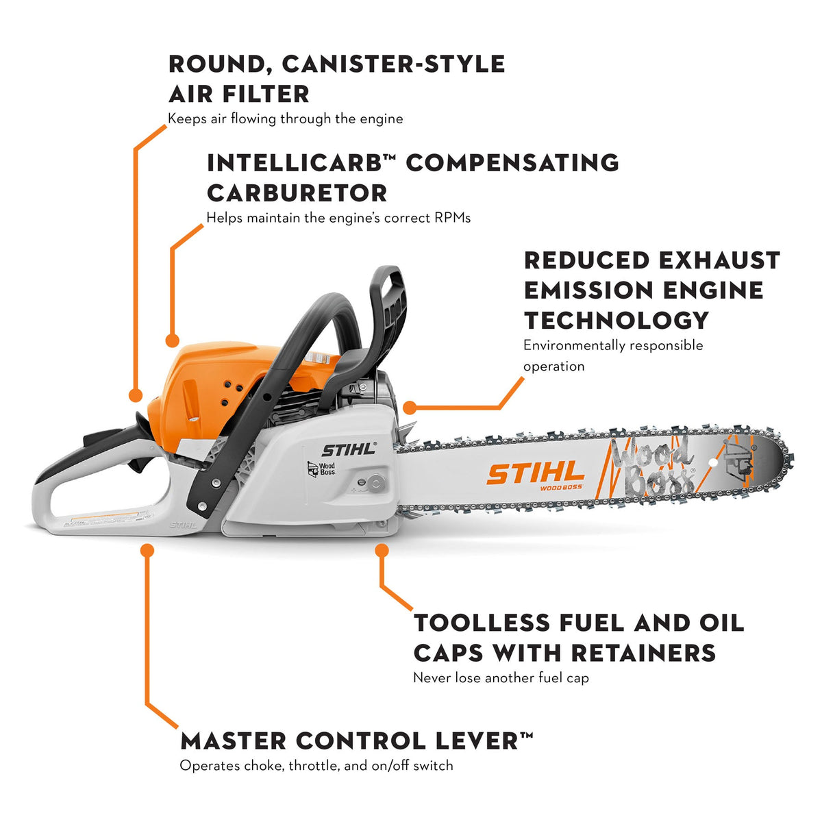STIHL - MS 251-Z Chainsaw - 45cm/18" - 1143-200-0700-US photo 5