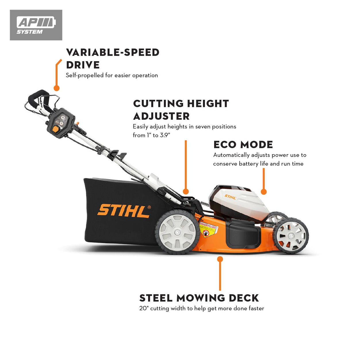 STIHL - RMA 510 Walk-Behind Mower - v w/ AL301, AP300S - 6372-200-0048 photo 2