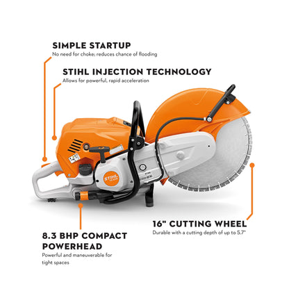 STIHL - TS 910.0I-Z Cut-Off Saw - Cut-Off Machine, 400MM/16" - TB01-011-2821-US photo 9