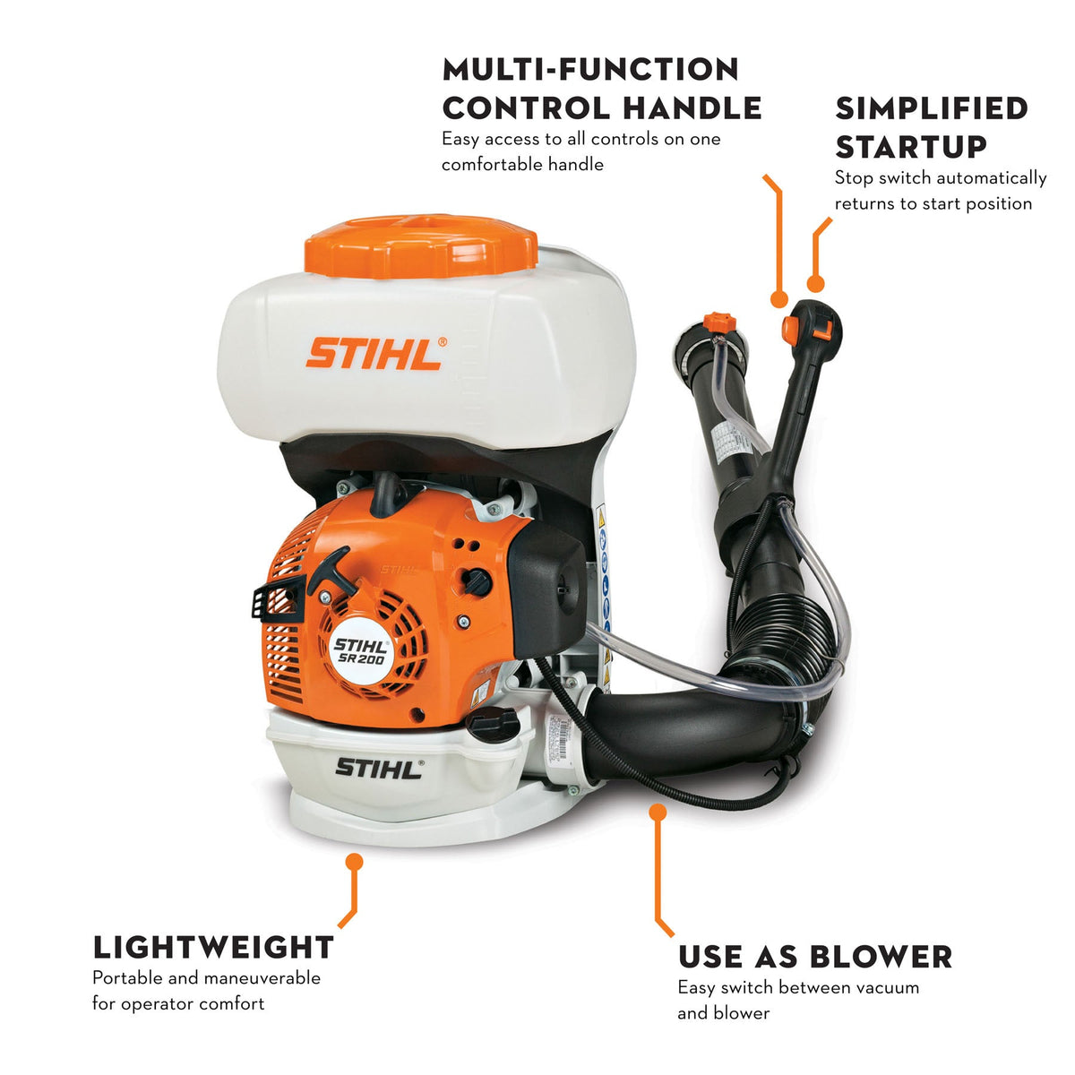 STIHL - SR 200 Leaf Blower - Backpack Sprayer - 4241-011-2602-US photo 3