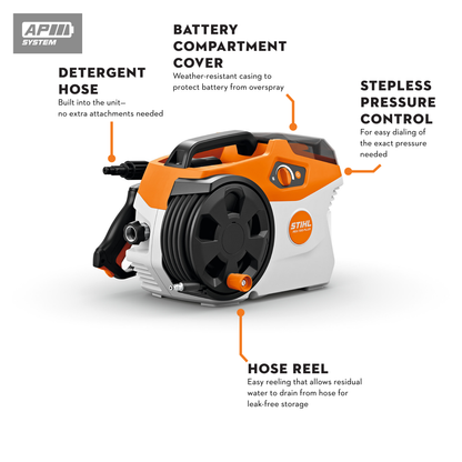 STIHL - REA 100.0 Pressure Washer - Plus Set Cordless Pressure - RA01-011-7633-US photo 4