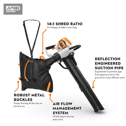 STIHL - SHA 140.0 Leaf Blower - Cordless Shredder Vacuum - SA07-011-7101-US photo 28