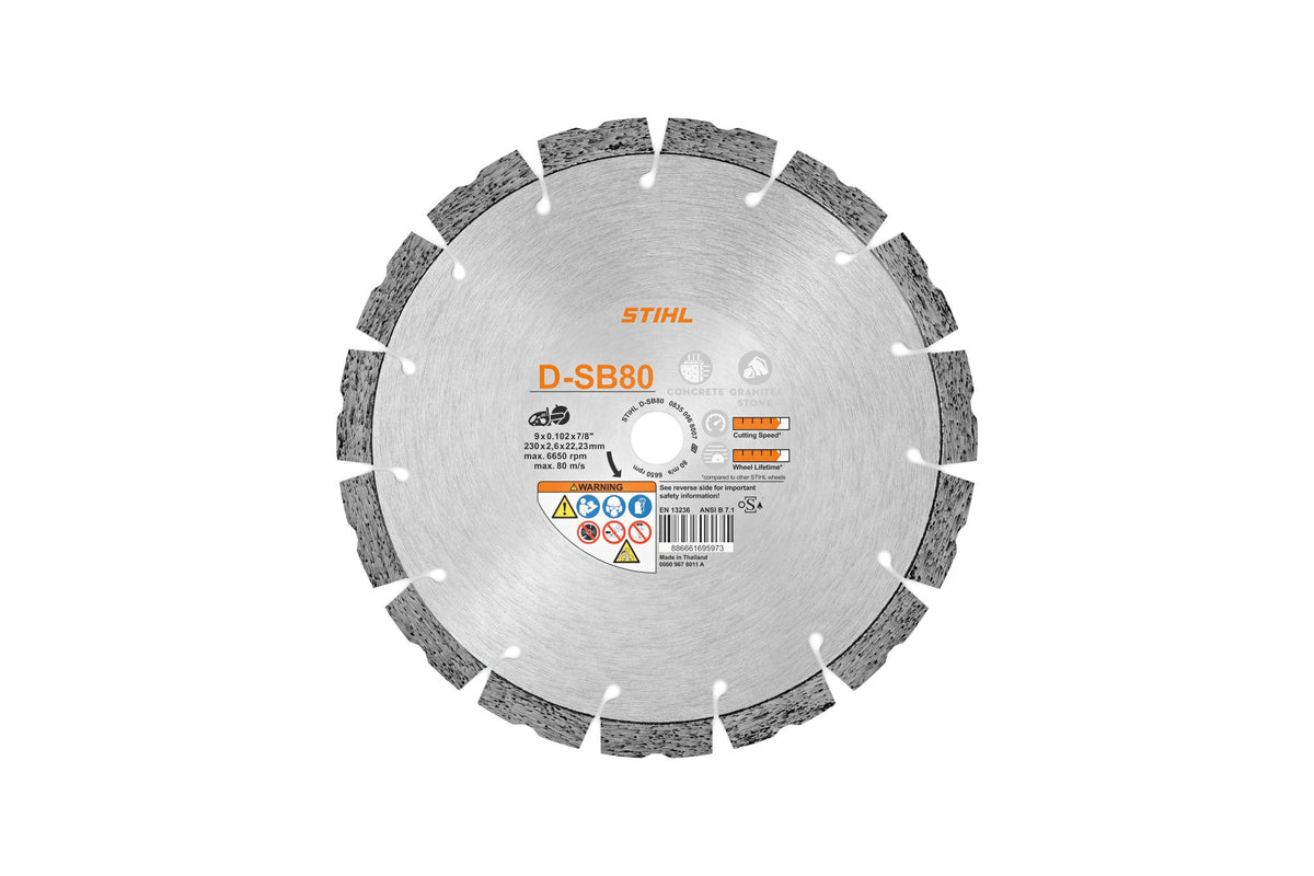 STIHL - Cutting Wheel D-SB80 Ø 230mm/9" - 0835-096-8007 photo 1