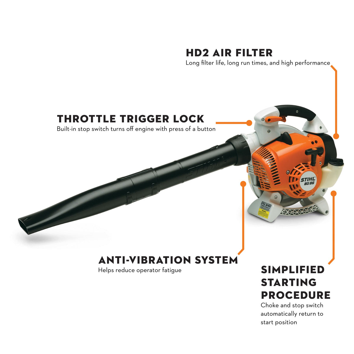 STIHL - BG 86 Leaf Blower - Blower - 4241-011-1763-US photo 2