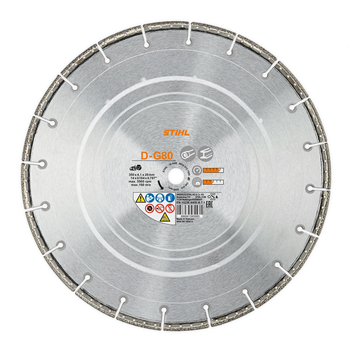 STIHL - Cutting Wheel D-G80 Ø 300mm/12" - 0835-070-8002 photo 1
