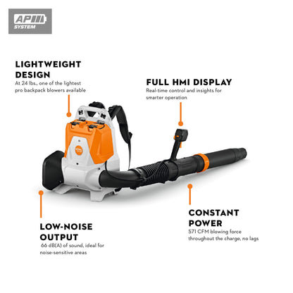 STIHL - BRA 280.0-B Leaf Blower - Set Cordless Backpack Blower - BA11-011-5951-US photo 6