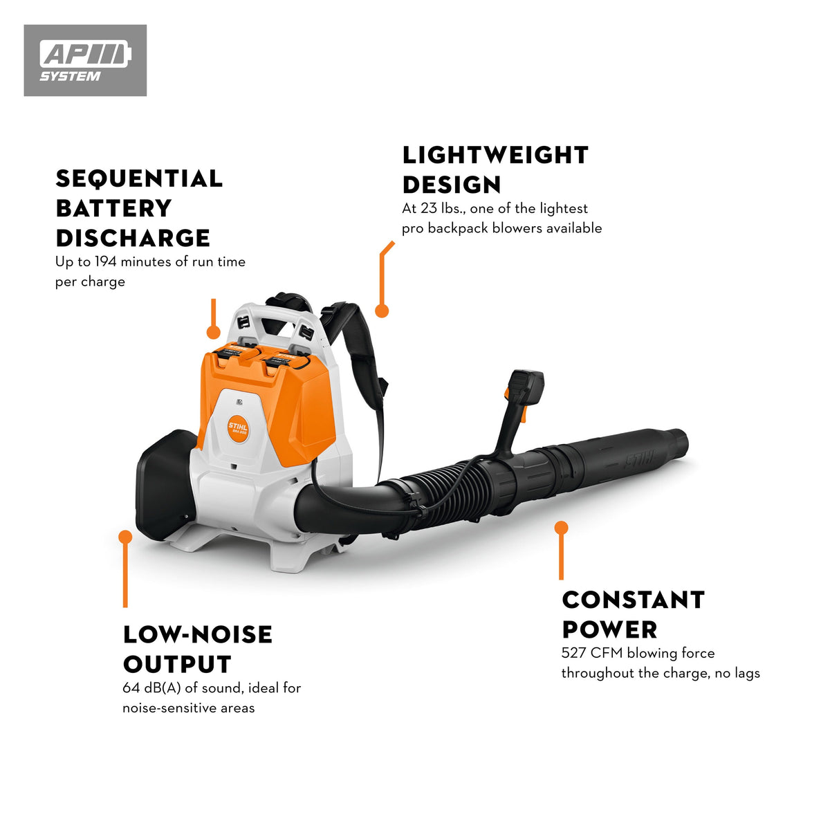STIHL - BRA 200.0 Leaf Blower - Cordless Backpack Blower - BA11-011-5901-US photo 6