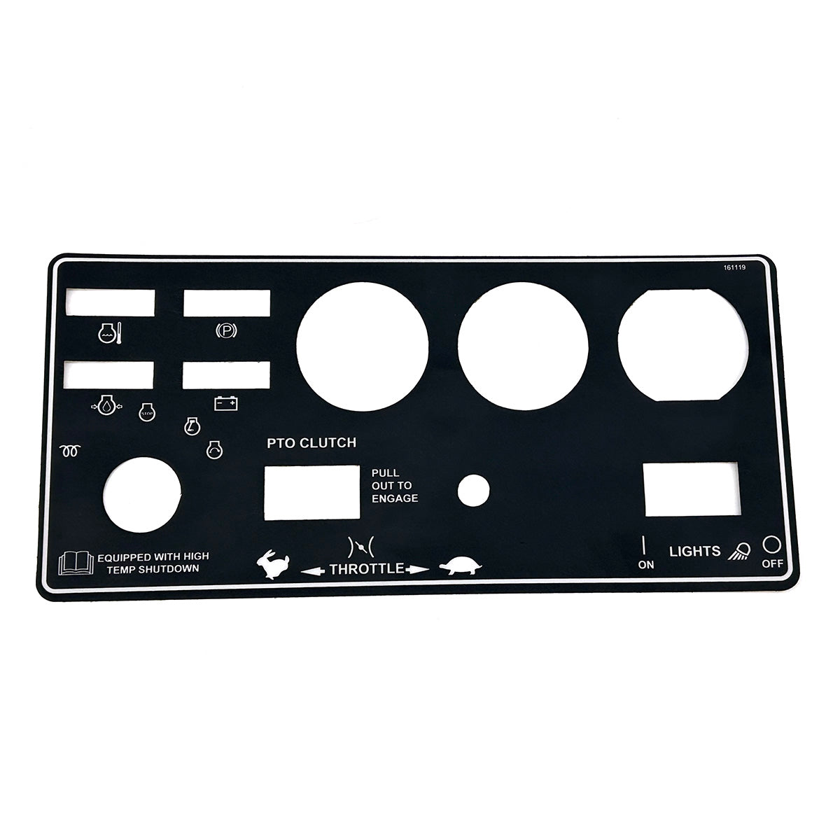 Grasshopper part 161119 — DECAL - CONSOLE KUBOTA M1