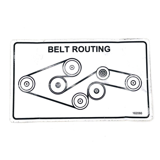 Grasshopper part 162066 — DECAL - BELT ROUTE M152/M161R