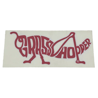 Grasshopper part 163295 — DECAL LOGO RED/WHITE MEDIUM