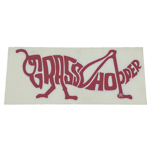 Grasshopper part 163295 — DECAL LOGO RED/WHITE MEDIUM