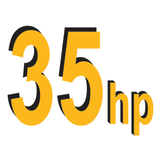 Grasshopper part 163350 — DECAL - 35HP