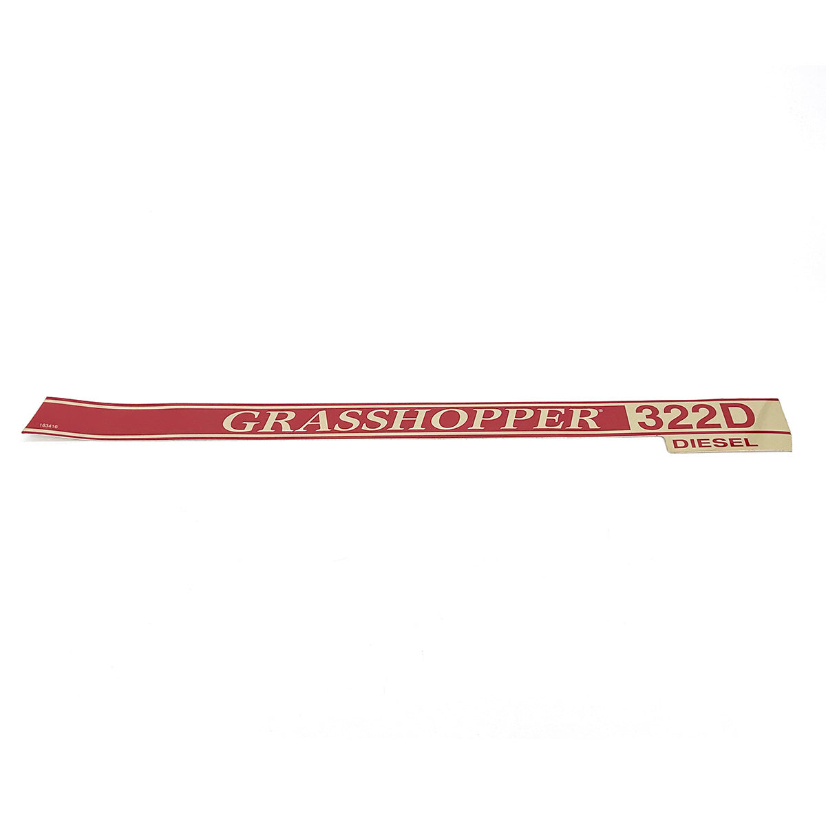 Grasshopper part 163416 — DECAL - 322D TRIM RT. 06