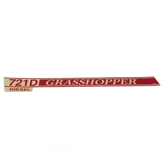 Grasshopper part 163459 — DECAL - 721D TRIM LT