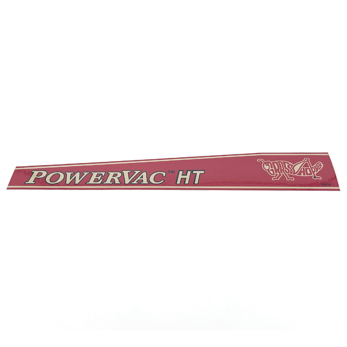 Grasshopper part 163618 — DECAL - POWERVAC HT TRIM RT