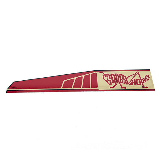 Grasshopper part 163690 — DECAL - HOOD TRIM RT
