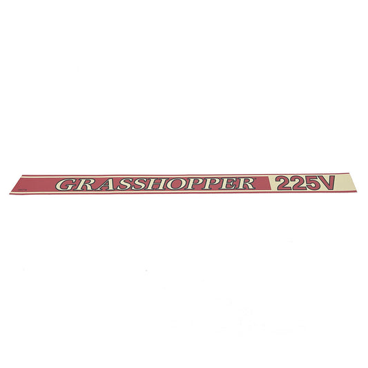 Grasshopper part 163716 — DECAL - 225V TRIM RT