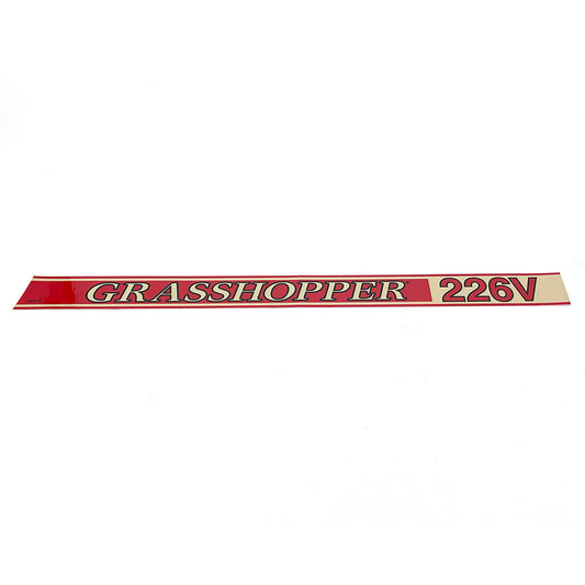 Grasshopper part 163718 — DECAL - 226V TRIM RT
