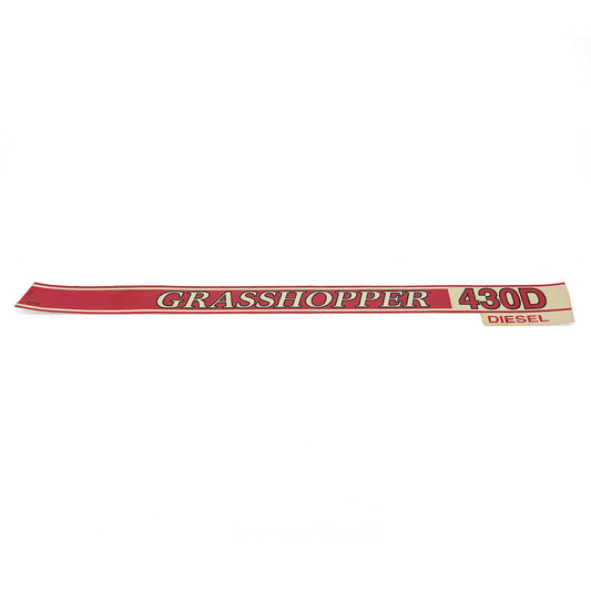 Grasshopper part 163754 — DECAL - 430D TRIM RT
