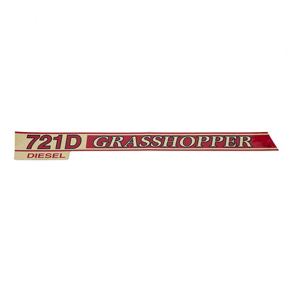 Grasshopper part 163769 — DECAL - 721D TRIM LT