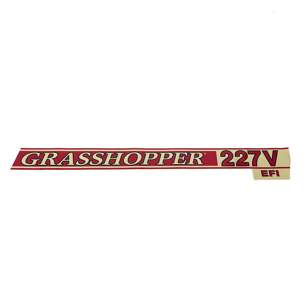 Grasshopper part 163832 — DECAL - 227V EFI G4 TRIM RT