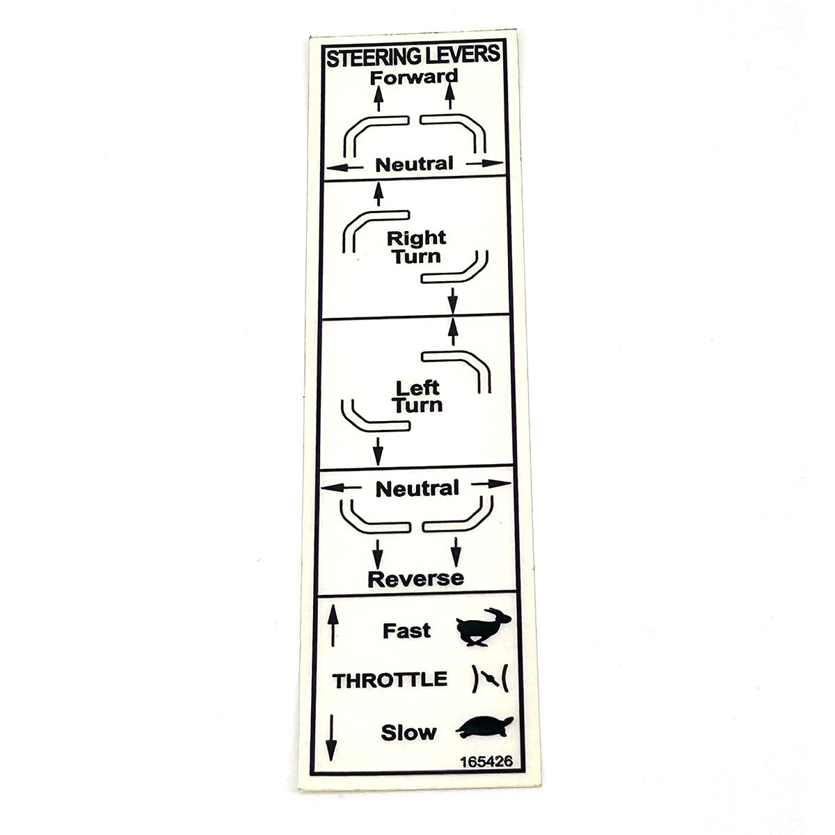 Grasshopper part 165426 — DECAL PICT - STEERING M1/600