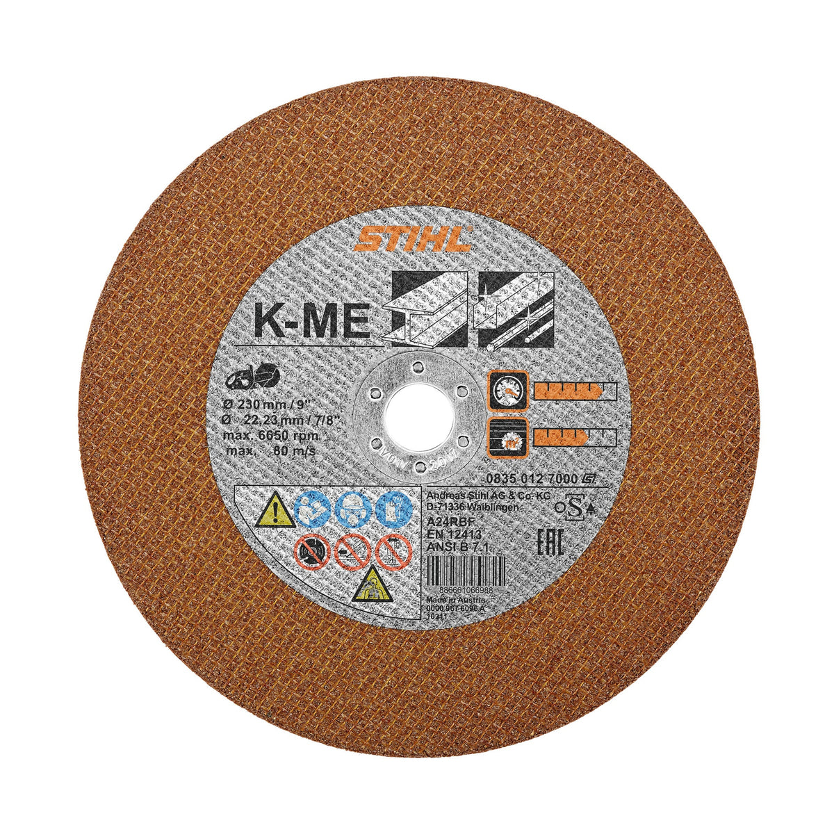 STIHL - Cutting Wheel K-Me Ø 230mm/9" - 0835-012-8000 photo 1