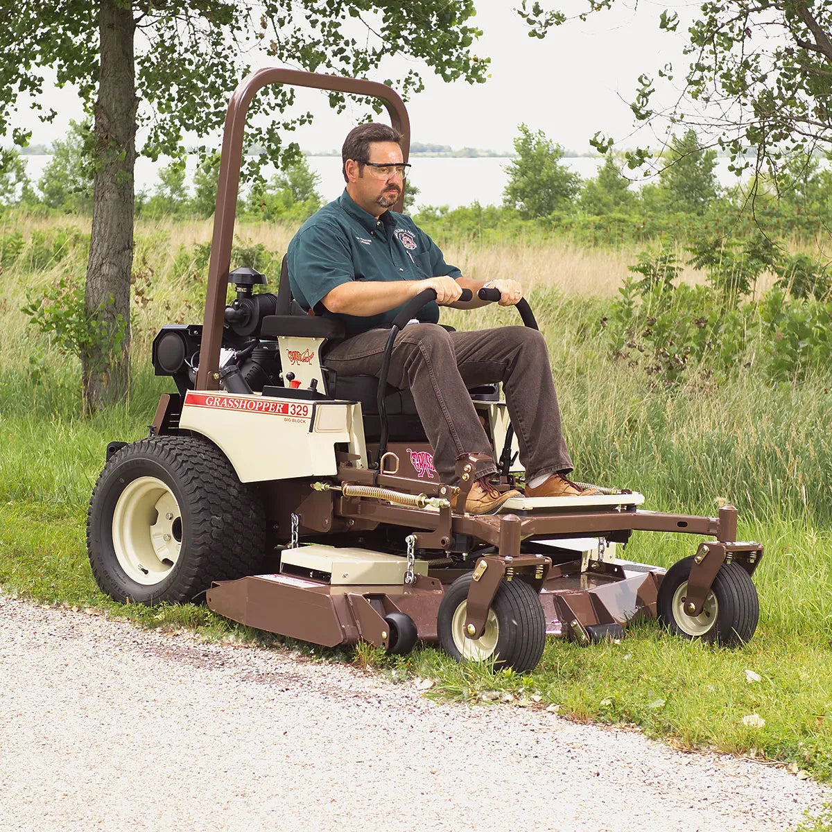 Grasshopper - 48" 4X Rear-Discharge Deck Upgrade - 534001-RD — 4X Rear Discharge Deck mounted on mower