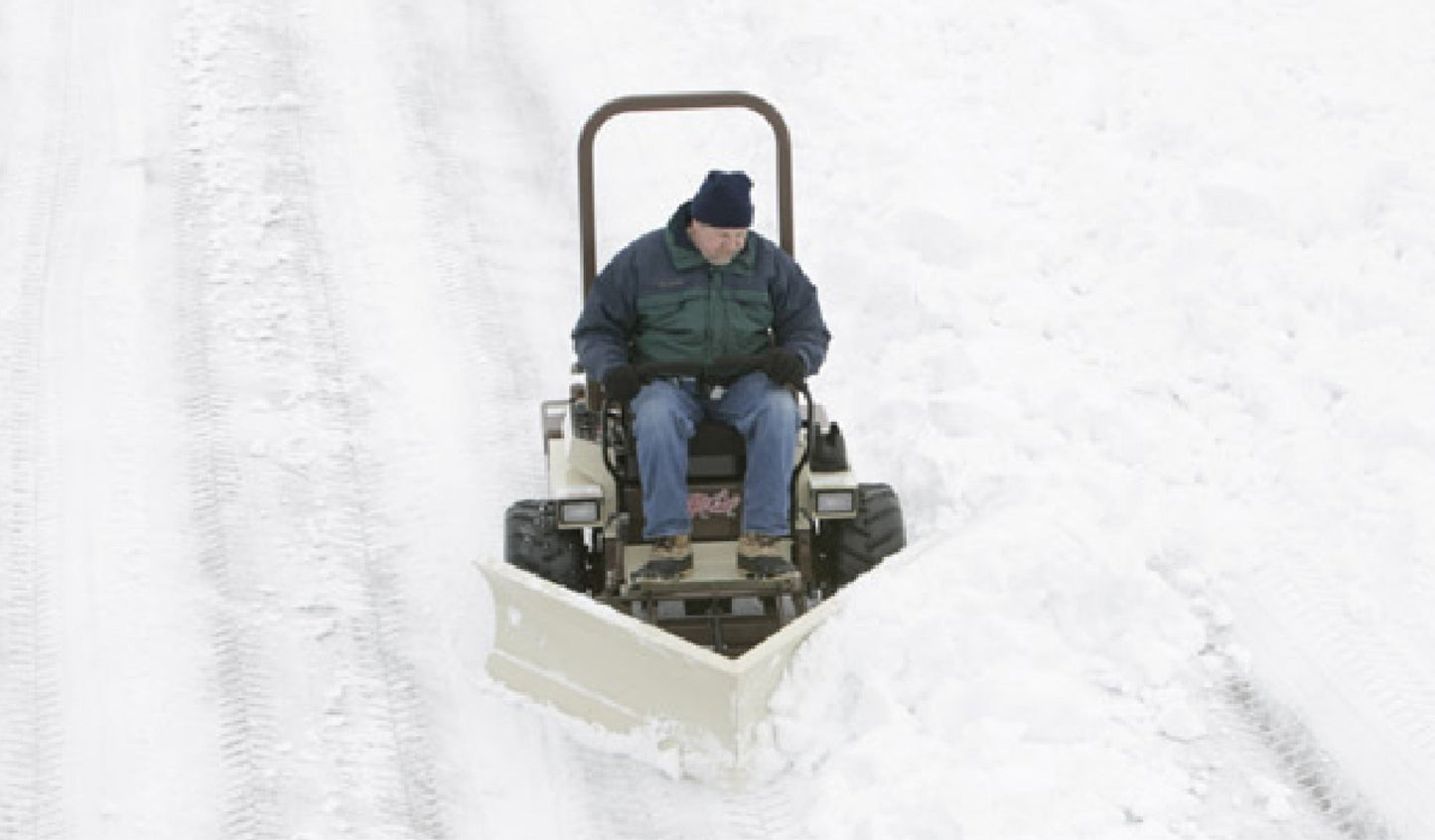 Grasshopper V-Plow (533487) — manufacturer marketing image (grasshoppermower.com)