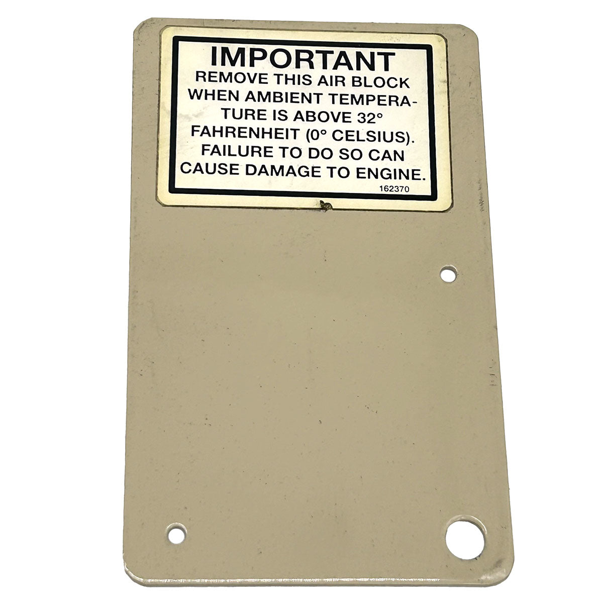 Grasshopper part 693015 — AIR BLOCK W/ DECAL