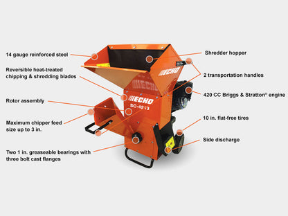 [enrich:echo-sc-4213:2] ECHO SC-4213 Chipper / Shredder — alternate view 2