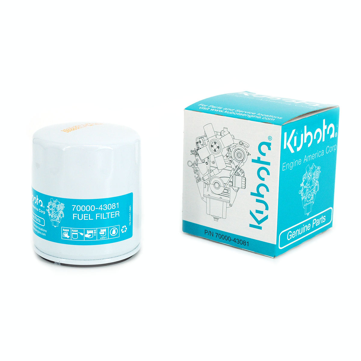 Grasshopper part 101004 — FUEL FILTER KUBOTA