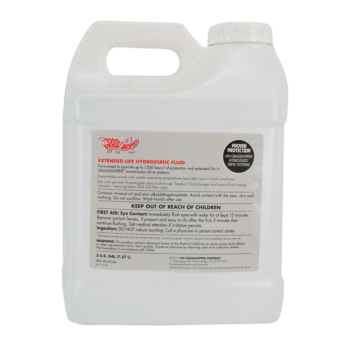 Grasshopper - Spare Parts - 345046A - FLUID -COOLTEMP HYDRO-MAX 2 GAL (2 EA)