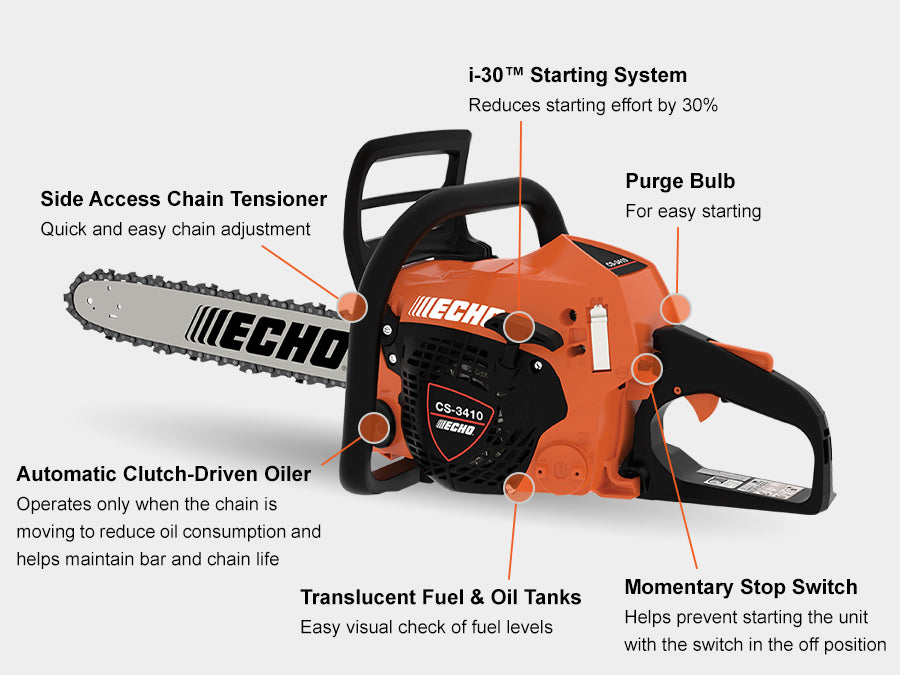 [enrich:echo-cs-3410:2] ECHO CS-3410 Chainsaw — alternate view 2