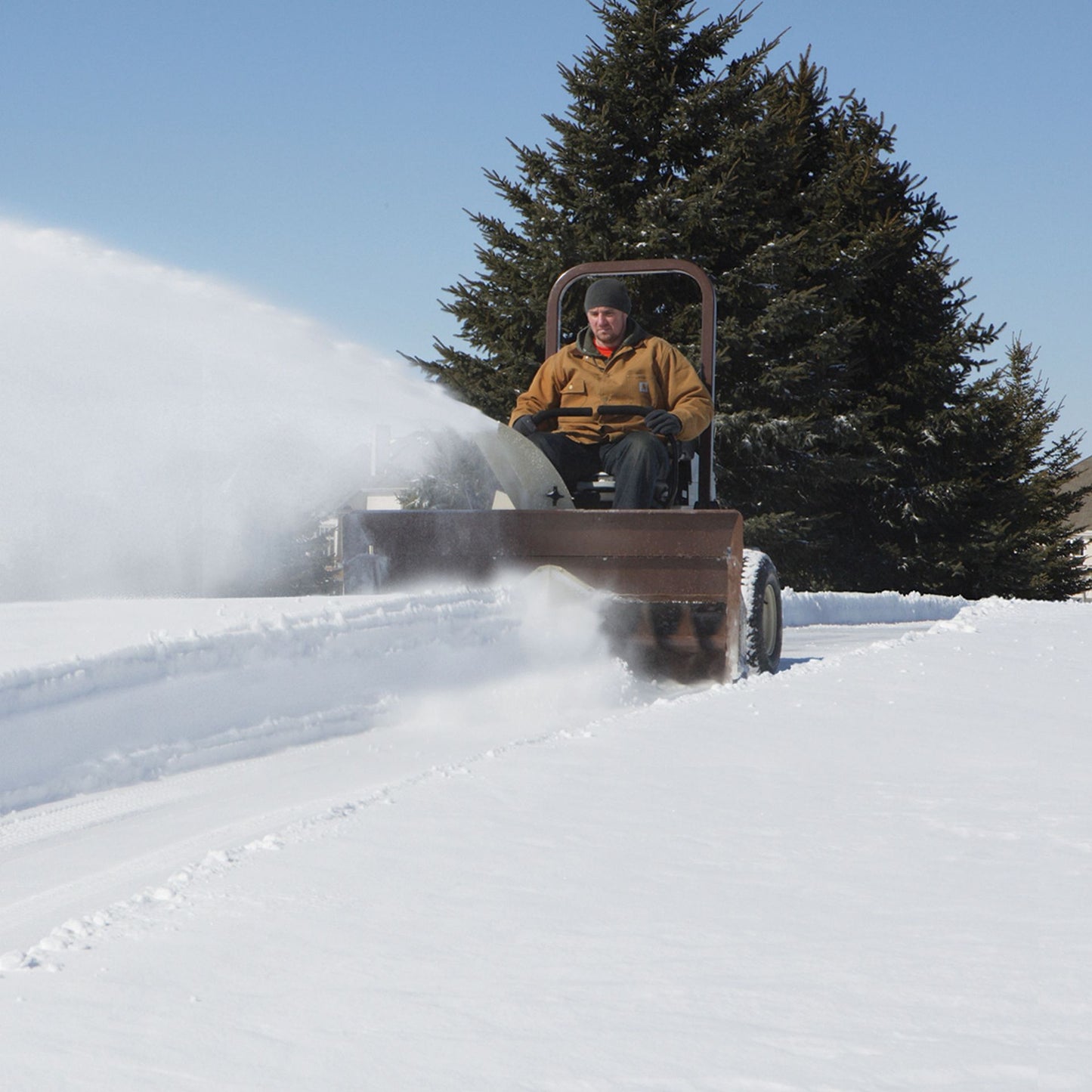 Grasshopper Snowthrower (533410) — manufacturer marketing image (grasshoppermower.com/attachments/frontmount-snowthrowers)