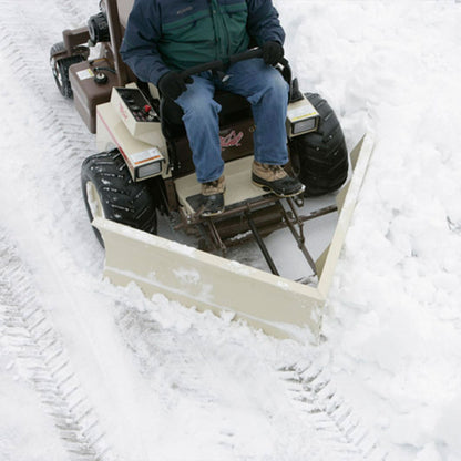 Grasshopper V-Plow (533487) — manufacturer marketing image (grasshoppermower.com/attachments/frontmount-v-plows)