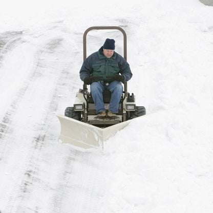 Grasshopper V-Plow (533487) — manufacturer marketing image (grasshoppermower.com/attachments/frontmount-v-plows)