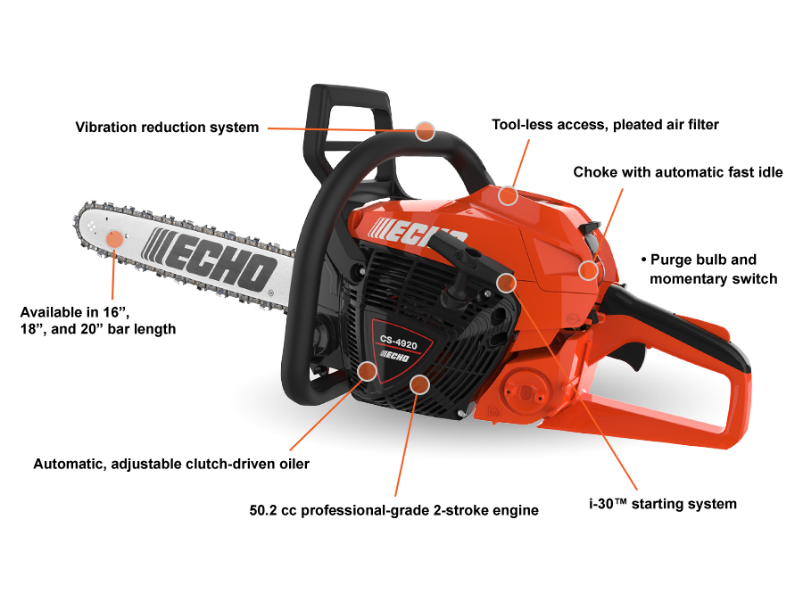 [enrich:echo-cs-4920:2] ECHO CS-4920 Chainsaw — alternate view 2