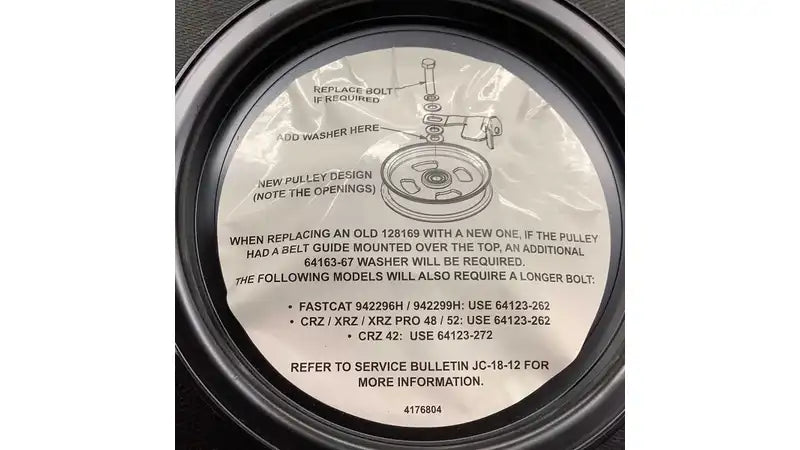 Bobcat - Spare Parts - 128169A - PULLEY IDLER