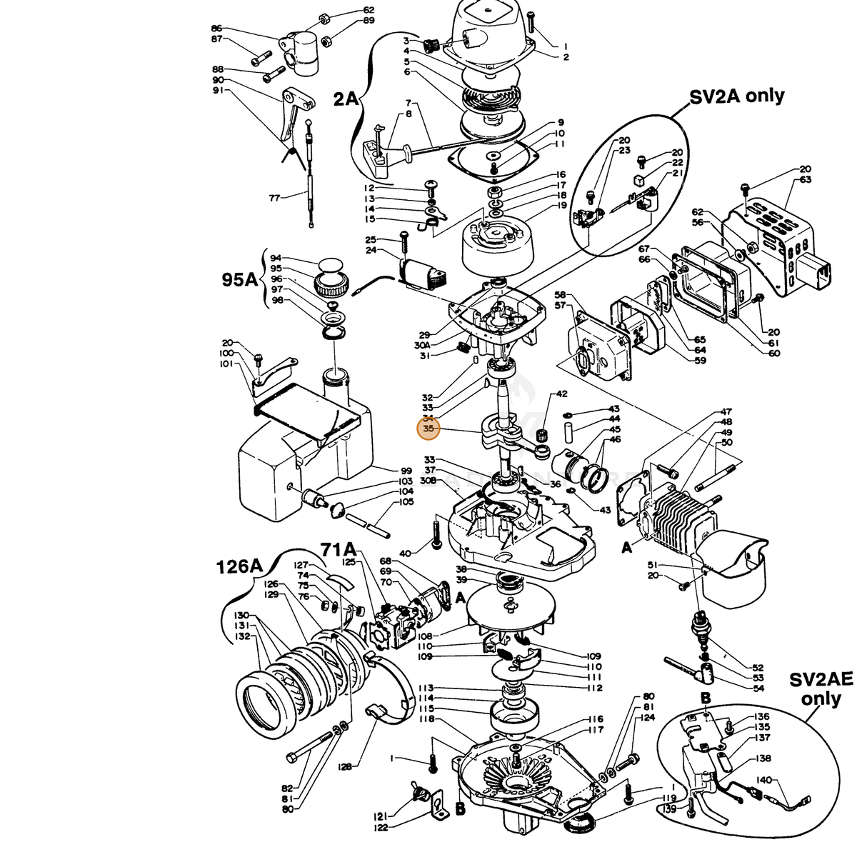 ECHO part 10010005331 — IPL diagram snippet (6x zoom, amber highlight)