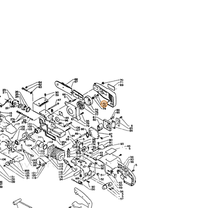 ECHO part 10013903930 — IPL diagram snippet (6x zoom, amber highlight)